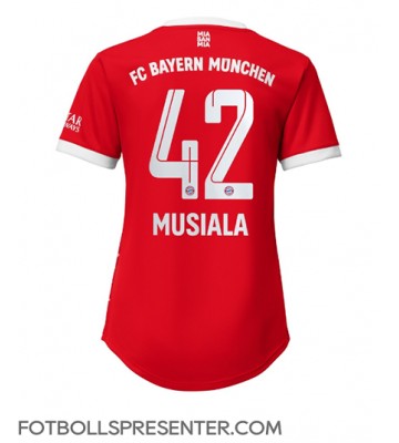 Bayern Munich Jamal Musiala #42 Hemma Matchtröja Dam 2022-23 Kortärmad